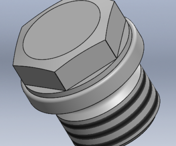 3D модель Пробки резьбовые DIN 910 M16x1.5 и M27x2