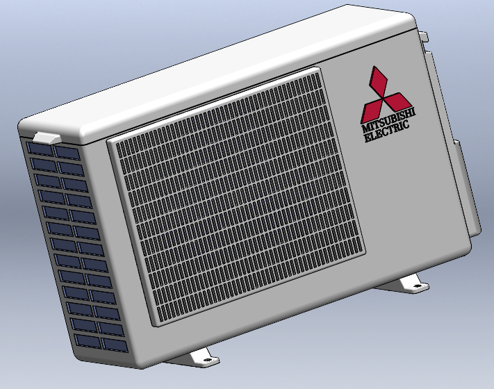 Чертеж Наружный блок Mitsubishi Electric MSZ-SF25VE MSZ-SF35VE MSZ-SF42VE