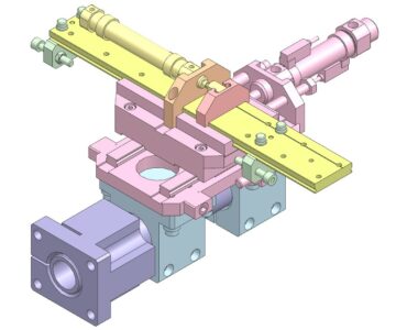 3D модель Двухосевой манипулятор YIHEDA-ZBC12-L-H150-X65-Z35