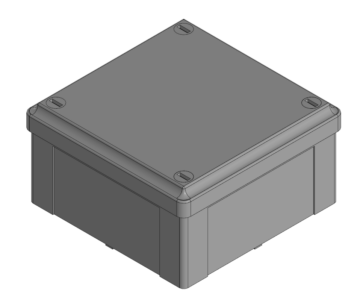 3D модель Коробка ответвительная с гладкими стенками, IP56, 100х100х50мм DKC 53810