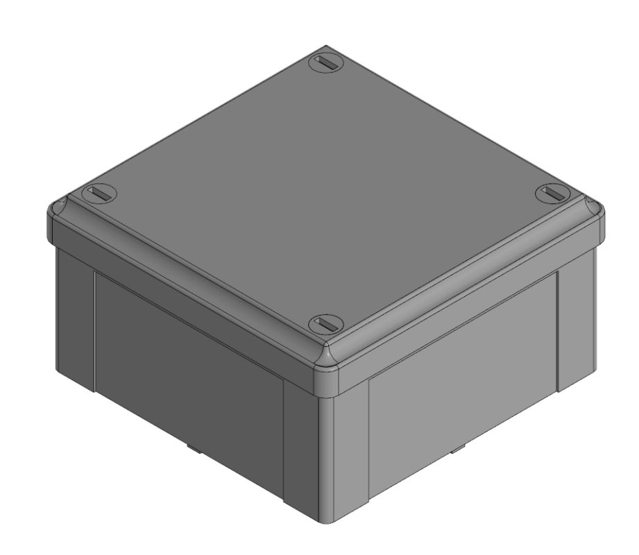 3D модель Коробка ответвительная с гладкими стенками, IP56, 100х100х50мм DKC 53810