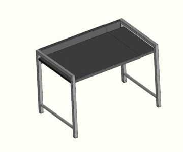 3D модель Стеллаж кухонный раздвижной 505х380х420