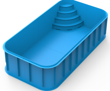 3D модель Бассейн 6000х3000х1500