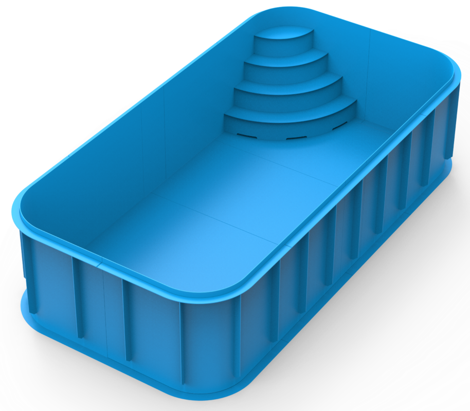3D модель Бассейн 6000х3000х1500