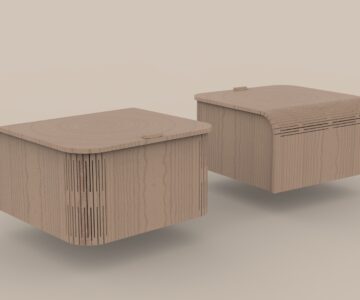 3D модель Шкатулка из фанеры (120х118х63)