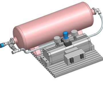 Чертеж Усилитель давления Festo (552932 DPA-63-10-CRVZS10)