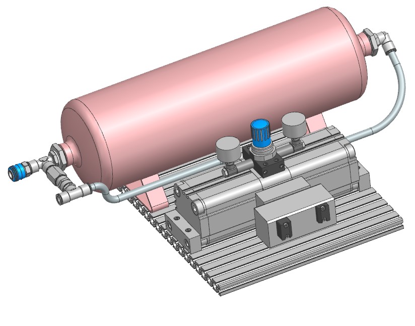 Чертеж Усилитель давления Festo (552932 DPA-63-10-CRVZS10)