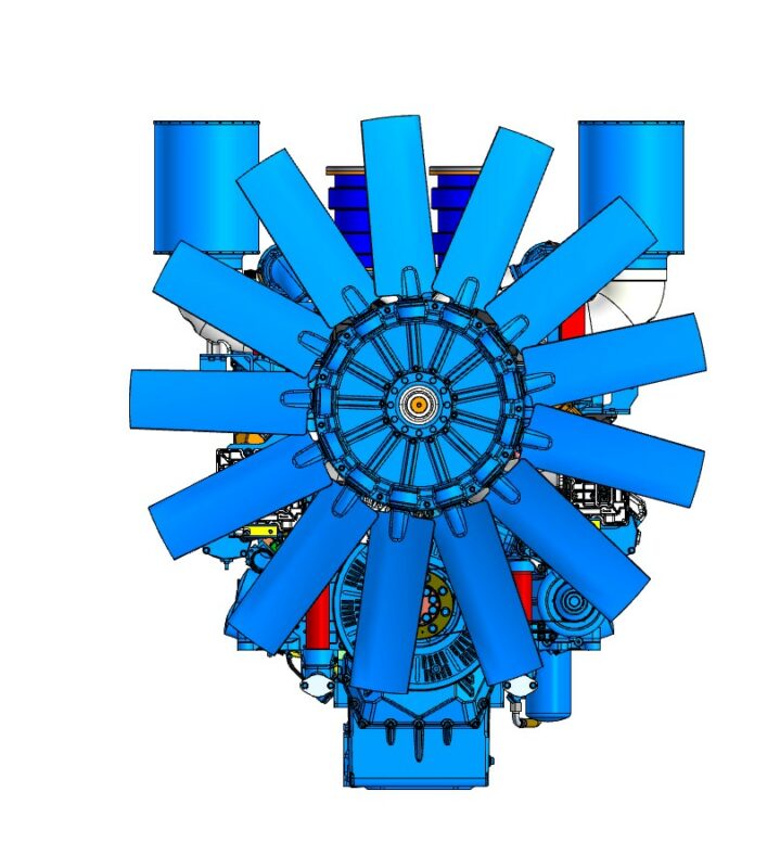 3D модель Двигатель 16M33-ECU-1500rpm Baudouin (1680кВт)