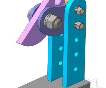 3D модель Захват горизонтальный для листового металла