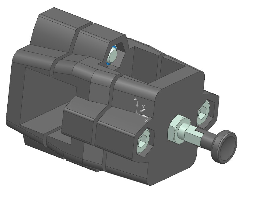 3D модель Высокоточный двусторонний зажим GN 134_7-V30-V30-R-SW