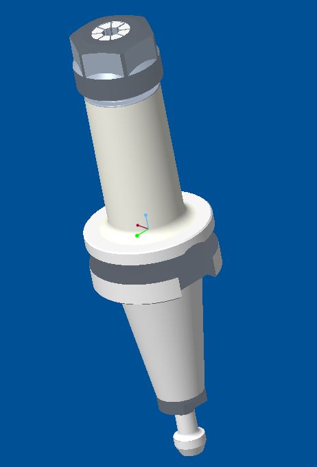 3D модель Цанговый патрон BT40-ER11-130 и BT40-ER16-130 удлиненные.