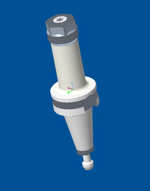 3D модель Цанговый патрон BT40-ER16-100
