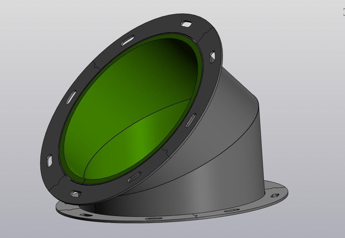 3D модель Сектор круглый СКФ 300-45-2  (002-002-005-001)
