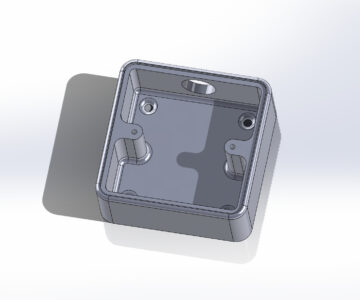 3D модель Наружная монтажная коробка кнопки СКУД YLI 841C