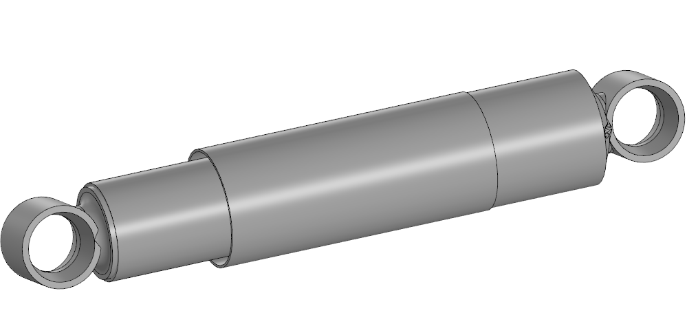 3D модель Амортизатор ГАЗ - 53, ГАЗ - 66 (53-2905006-А)