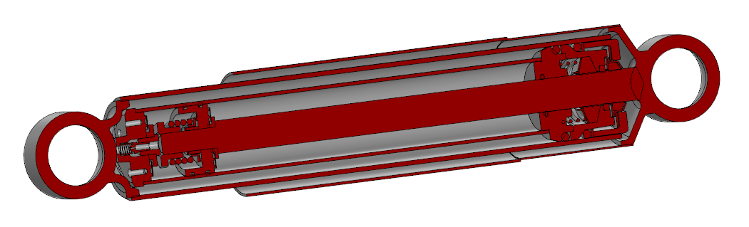 3D модель Амортизатор ГАЗ - 53, ГАЗ - 66 (53-2905006-А)
