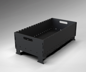 3D модель Мангал 600х300х150 из 3мм