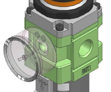 3D модель Фильтр-регулятор давления SNS-AW3000-03