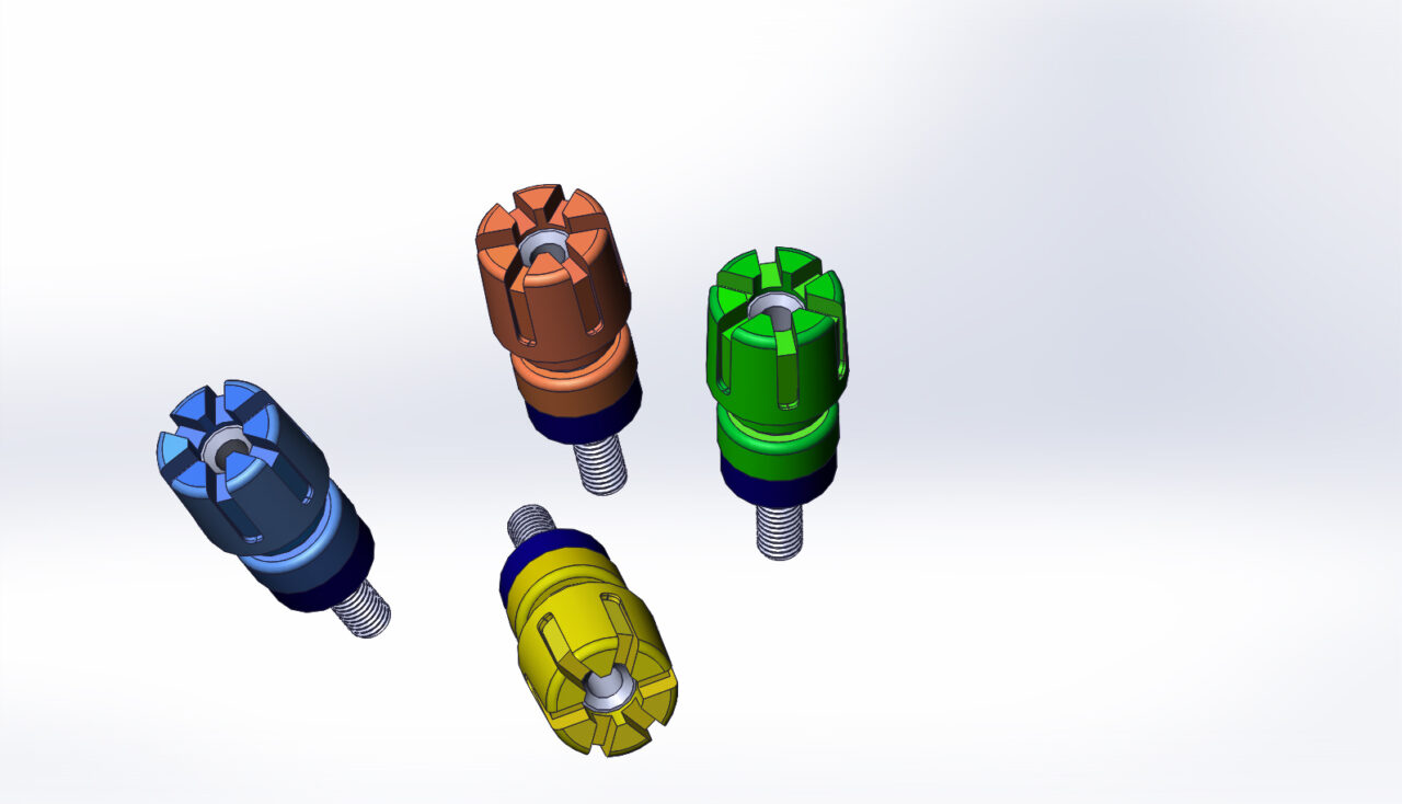 3D модель Параметрическая модель Гнездо на панель CL1597 xx (конфигурации 4-х цветов)