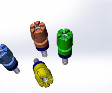3D модель Параметрическая модель Гнездо на панель CL1597 xx (конфигурации 4-х цветов)