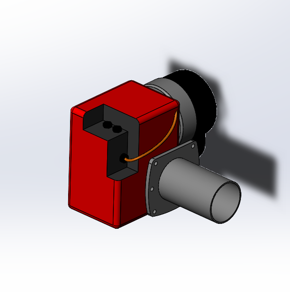 3D модель Моноблочная дизельная горелка Ecoflam 1 TL TW B10