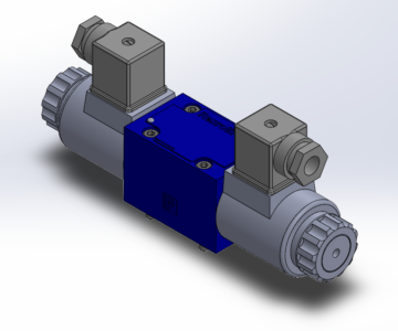 3D модель Гидрараспределители 4WE6E-6XCG12N9Z5L и 4WE6HA-6XCG12N9Z5L