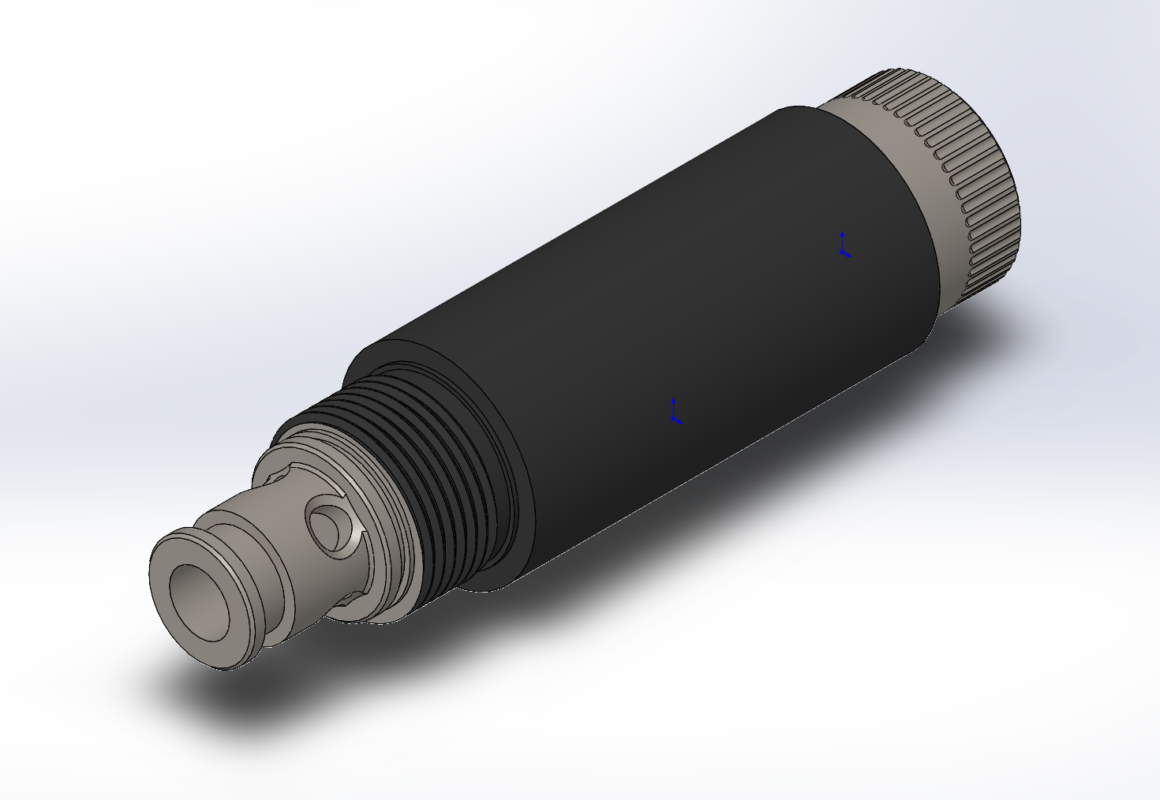 3D модель Гидропредохранитель 005.544.000 и катушка C36D012DC