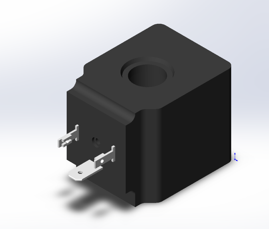 3D модель Гидропредохранитель 005.544.000 и катушка C36D012DC