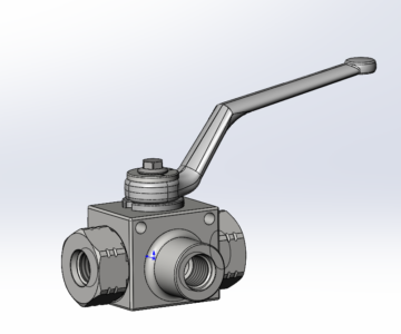 3D модель Кран GE5L G3-8 DN10 1111AB GN500 (GE5GGT25011A000)
