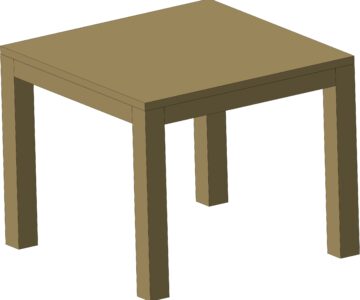 3D модель Кофейный столик 550х550х450