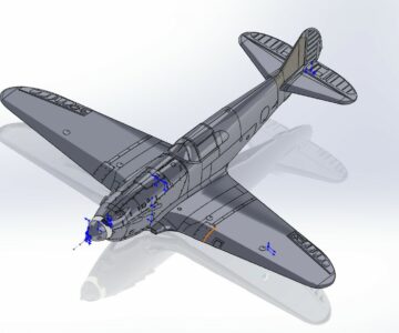 3D модель 3D модель советского истребителя Второй мировой войны ЛаГГ-3