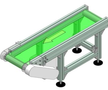 3D модель Ленточный конвейер Bifa-BFPS01-L1000-W200-H400