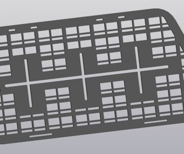 3D модель Молле панель на Ниву 21214