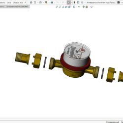3D модель Универсальный счетчик воды Пульсар Ду-15 Н00003297