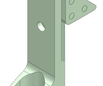 3D модель Опорная L-образная ножка WSF-50-S-WV