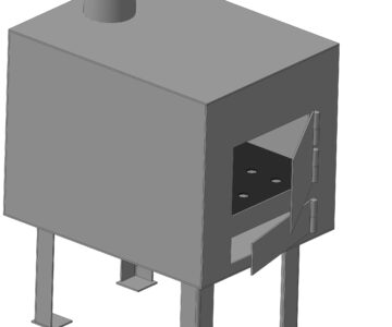 3D модель Печь дачная 450 х 350 х550 мм.