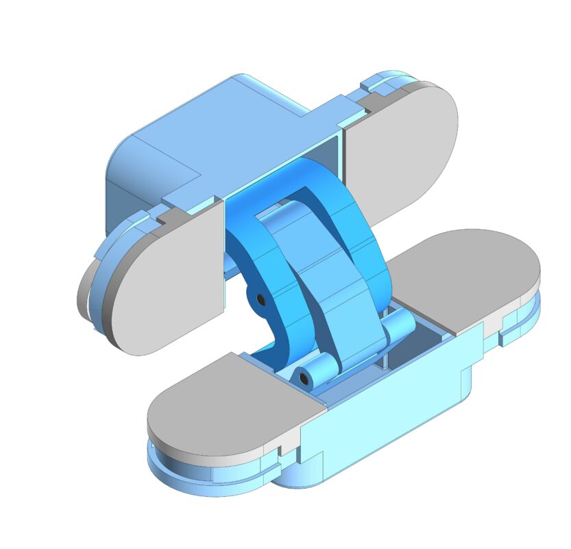 3D модель Скрытая петля дверная U3D2000