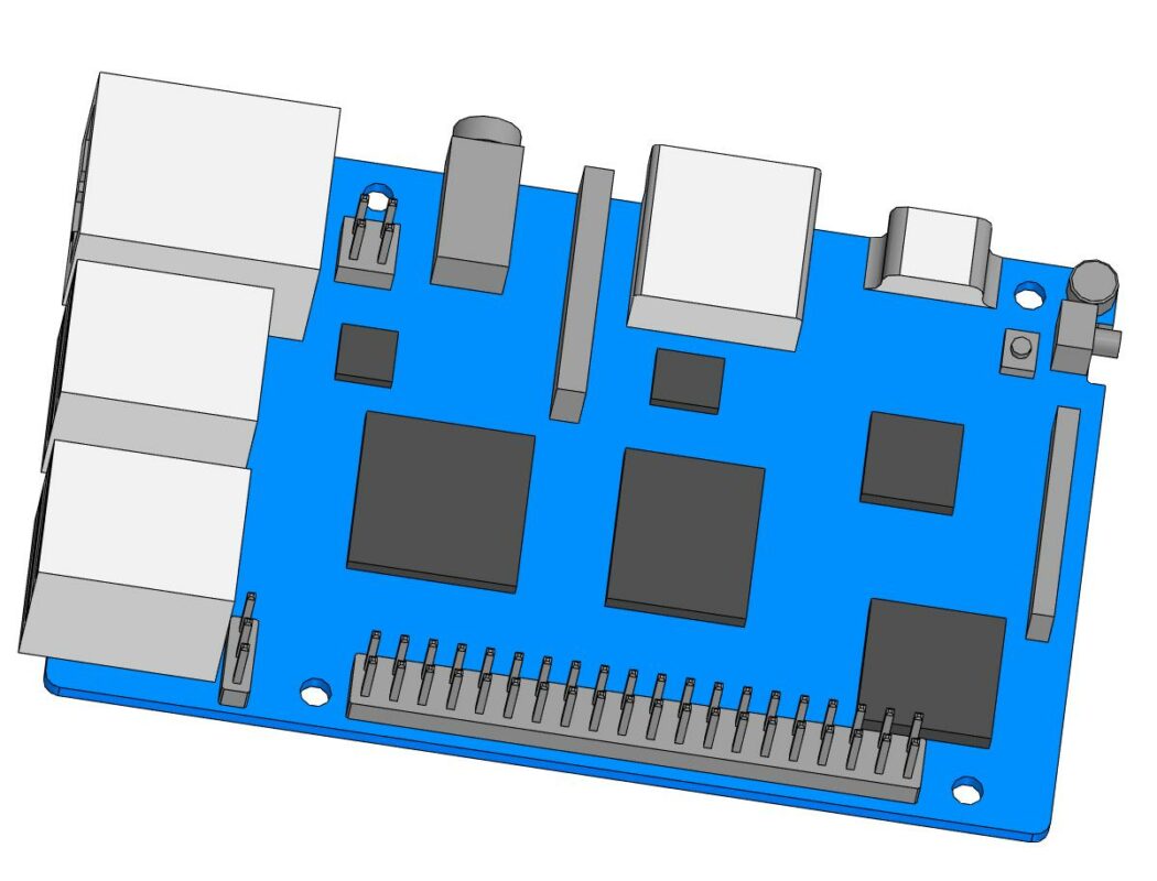 3D модель 3D модель Orange Pi 4 Pro v.1.3.2