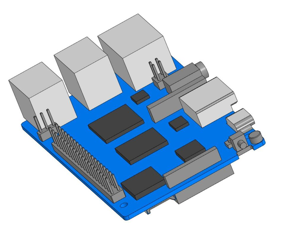 3D модель 3D модель Orange Pi 4 Pro v.1.3.2
