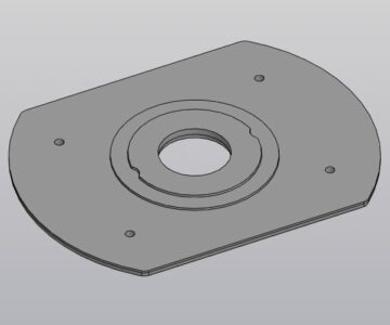 3D модель Площадка фрезера Redverg RD-ER125