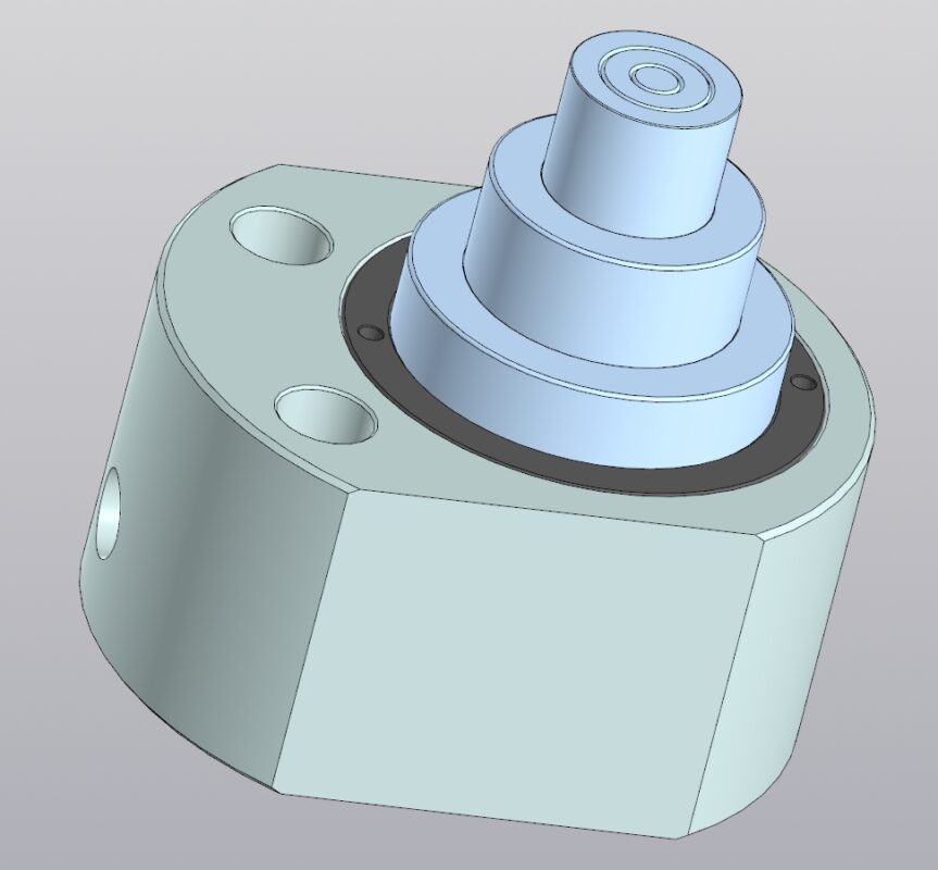 3D модель Модель домкрата ДН-30М53Т