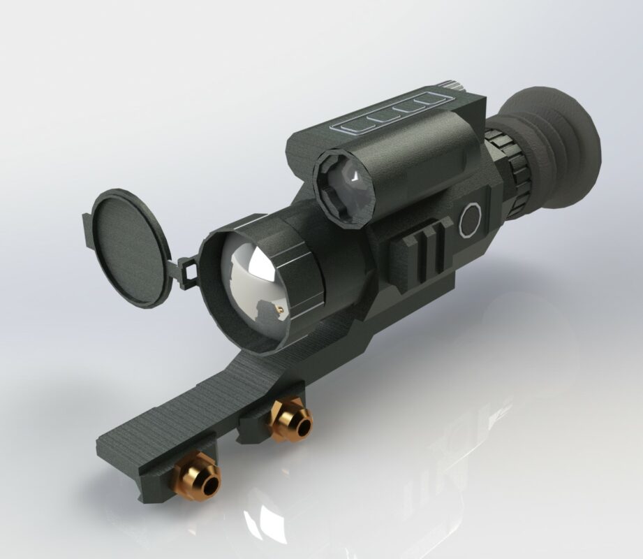 3D модель Тепловизионный прицел Атак ET23-35LRF PRO