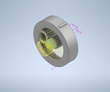 3D модель Планетарный редуктор u=4,857