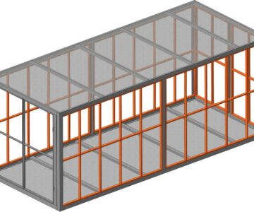 3D модель Блок-контейнер 5800 х 2400 х 2300 мм