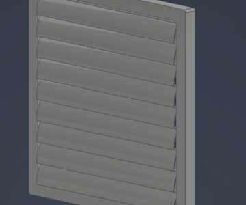 Чертеж Инерционная решетка 410х410