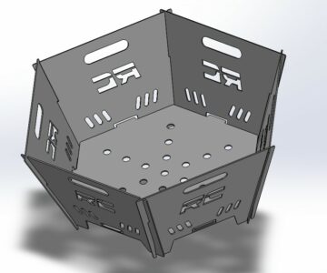 3D модель Костровая чаша без сварки