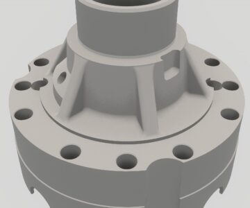 3D модель Коробка сателлитов правая 53-2403018-12