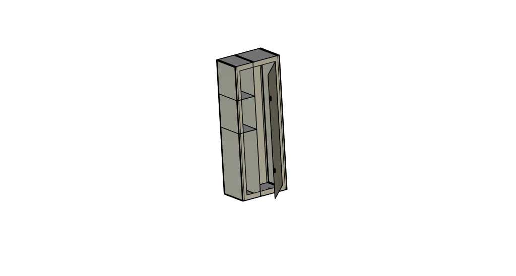 3D модель Оружейный сейф 1300х500х300