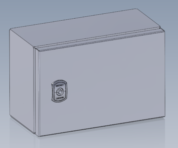 3D модель Корпус навесной ST с М/П ВxШxГ 200x300x150 мм, без фланца, IP66