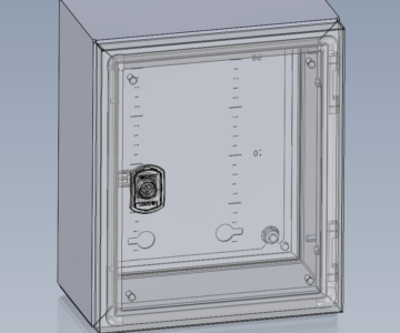 3D модель Корпус навесной ST с М/П ВxШxГ 300x250x150 мм, без фланца, IP66